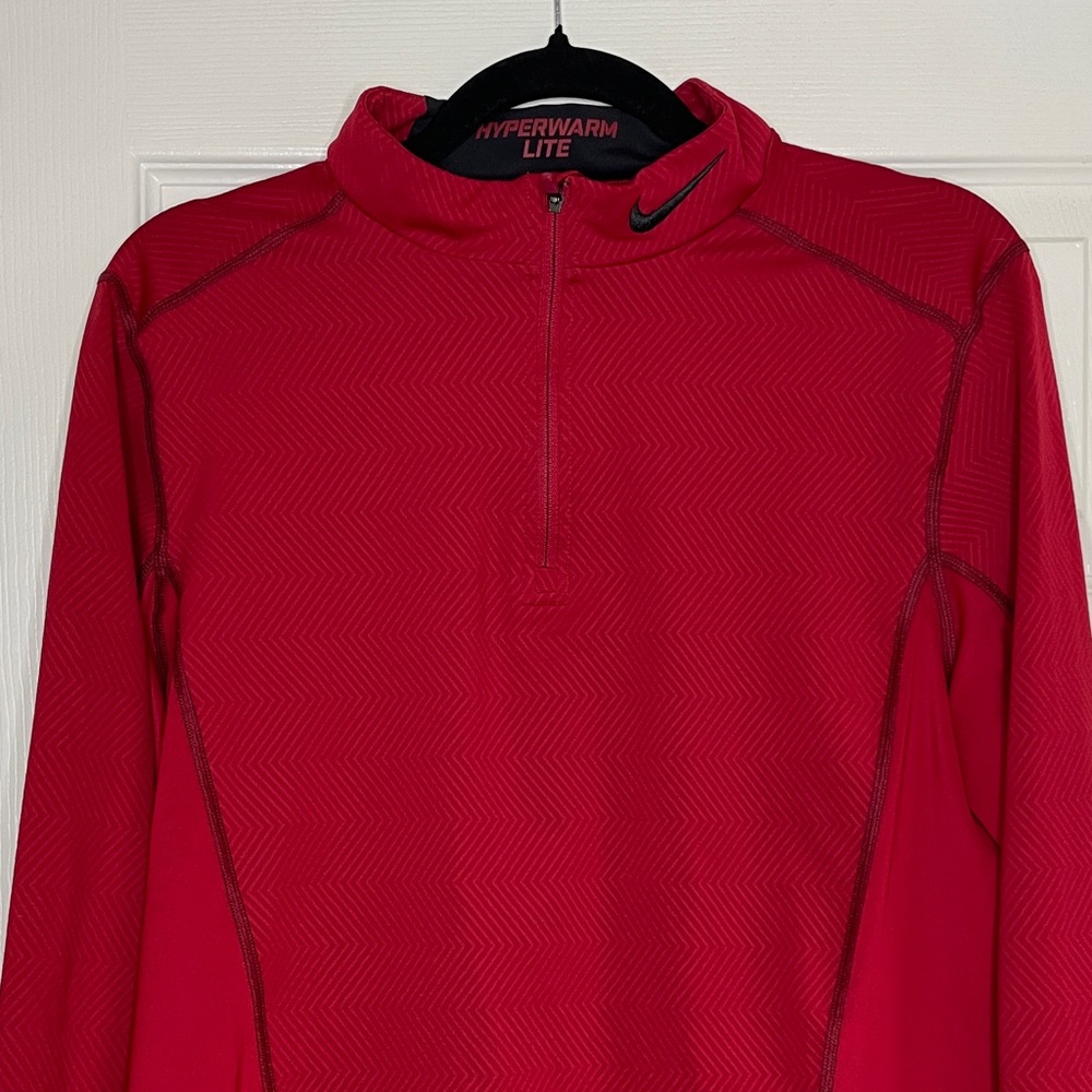 Nike Men's Performance Red Long Sleeve Shirt